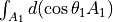 \int_{A_1}d(\cos\theta_1 A_1)