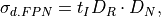 \sigma_{d.FPN} = t_I D_R \cdot D_N,